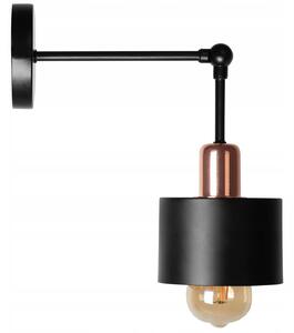 Szerszámlámpa - Fali lámpa Cali APP002-1W, fekete-rózsaszín arany, OSW-00201