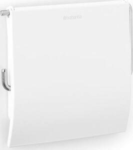 Brabantia ReNew fali kistekercses WC-papír tartó fedővel, acél, fehér - 414565