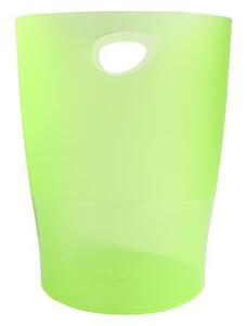 Papírkosár, 15 liter, PP, EXACOMPTA Linicolor, almazöld (EX45397D)