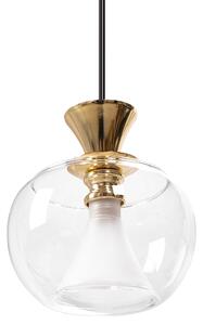 Szerszámlámpa - Mennyezeti lámpa függő üveggömb 3xG9 40W APP903-3CP, arany, OSW-06677