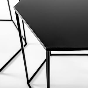 Tutumi, Kávé - dohányzóasztal 46 × 46 × 55 cm SG1710-07, fekete, KRZ-16673