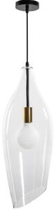 Toollight - Modern üveg mennyezeti lámpa E27 60W APP892-1CP, fekete-arany, OSW-05693