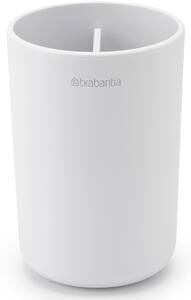 Brabantia ReNew fogkefetartó, elválasztó betéttel, csepptálcával, csúszásmentes talppal, H=110mm, műanyag, fehér - 280306