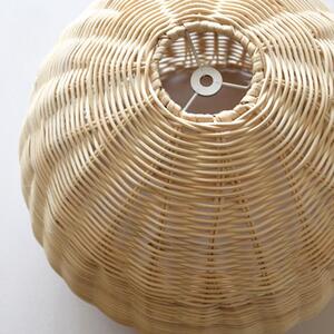Szerszámlámpa - Természetes bambusz mennyezeti lámpa Boho E27 60W APP882-1CP, barna, OSW-05242
