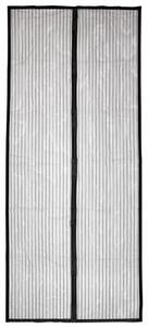 Szúnyogháló, mágneses, ajtóra, 90x210 cm, HOME, fekete (LUSE015)