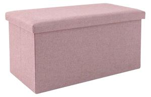 Ülésre alkalmas tárolódoboz, ülőke rózsaszín (storage-box-76-pink)