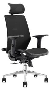 Ergonomikus irodai szék, forgószék, fekete hálós (LA8026MH-BLACK)