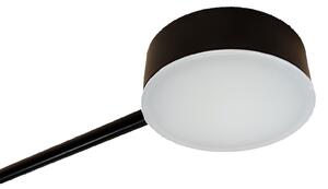 Szerszámlámpa - LED mennyezeti lámpa 8 karos 8x40W APP210-3CPR + távirányító, fekete, OSW-08465