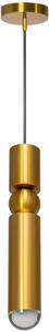 Szerszámlámpa - Függesztett fém mennyezeti lámpa 1xG9 45W APP470-1CP, arany, OSW-00904