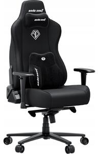 Fotel gamingowy materiałowy Anda Seat Novis Plus XL czarny obrotowy