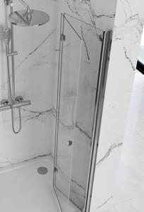 Rea Fold N2 - zuhanyajtó zuhanykabinhoz Fold 90cm, átlátszó üveg, króm profil, REA-K7442