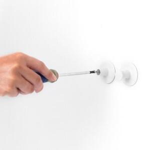 Brabantia ReNew egyágú törölköző akasztó, L=48mm, 2db-os szett, műanyag, fehér - 280344