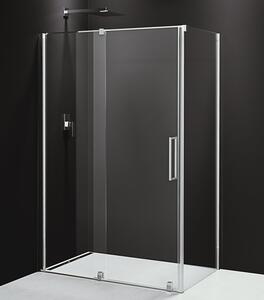 Polysan Sapho, ROLLS LINE téglalap alakú zuhanyparaván 1100x800 mm, bal / jobb változat, átlátszó üveg