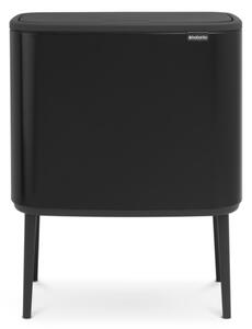 Brabantia Bo Touch 11 + 23 literes érintőfedeles fém szemetes - Fekete