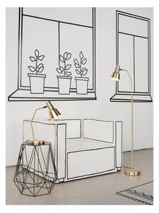 Aranyszínű asztali lámpa fém búrával (magasság 44 cm) Valencia – it's about RoMi