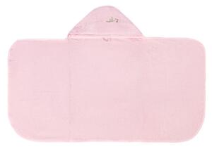 Rózsaszín pamut kapucnis gyerek törölköző 80x135 cm Bebemarin - Foutastic