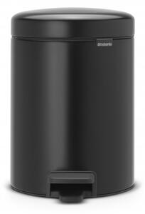 Brabantia 112928 5 literes pedálos rozsdamentes acél szemetes - Fekete