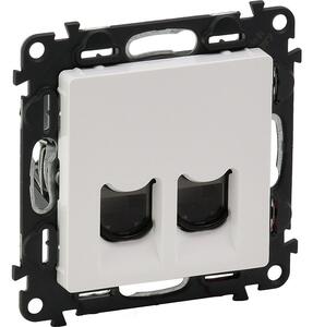 Valena Life 2xRJ45 Cat. 6 UTP csatlakozóaljzat fehér