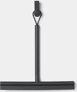 Brabantia ReNew Shower Squeegee 240mm vízlehúzó zuhanyzóba függeszthető akasztóval, 1. oldal vízlehúzó, 2. oldal kefés fej, csúszásmentes, szilikon, sötétszürke - 280160