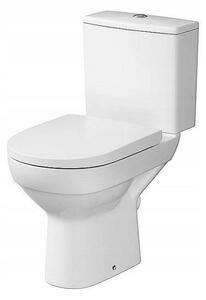 Cersanit CITY - WC kombi + antibakteriális ülőke lassan záródó funkcióval, vízszintes hulladék, vízellátás alulról, K35-036