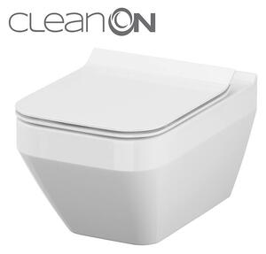 Cersanit Crea WC csésze függeszthető négyzet alakú CleanOn ülőfelülettel, fehér, S701-213