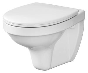 Cersanit DELFI - függő WC csésze + antibakteriális duroplaszt ülőke, fehér, K97-133