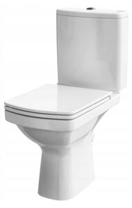 Cersanit Easy CleanOn, kombi WC öblítéssel 3 / 5l + hőre keményedő ülőke lassú zárással, fehér, K102-028