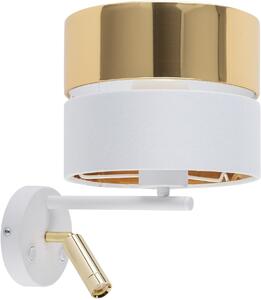 TK Lighting Hilton oldalfali lámpa fehér-arany 5361