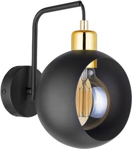 TK Lighting Cyklop oldalfali lámpa 1x15 W fekete-arany 2750