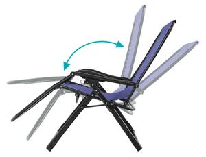 Párnázott zéró gravitáció szék, több színben-kék