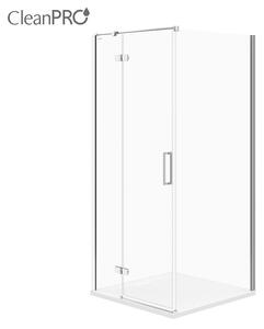 Cersanit Jota, sarokzuhany 90 (bal oldali ajtó) x 90 (fali) x 195, 6mm átlátszó üveg, króm profil, S160-001