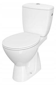 Cersanit Cascade, kombi WC öblítéssel 3 / 6l, függőleges hulladék + ülőke polipropilénnel, fehér, K100-207