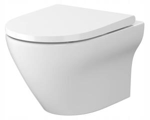 Cersanit Larga Oval CleanOn, függő WC csésze ülőke nélkül, K120-003