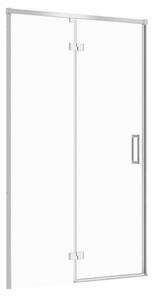 Cersanit Larga, nyíló szárnyas ajtó 120x195cm, balos kivitel, 6mm átlátszó üveg, króm profil, S932-122