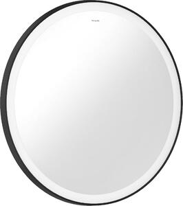 Hansgrohe Xarita Lite S tükör 70x70 cm kerek világítással fekete 54966670