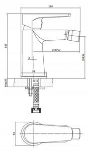Cersanit Moduo - bidé csaptelep, króm, S951-351
