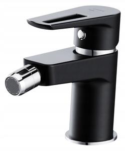 Cersanit Mille, szabadon álló bidé csaptelep ClickClack fém ütközővel, fekete - króm, S951-349