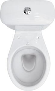 Cersanit elnök, kombi WC öblítéssel 3 / 6l, függőleges lefolyó + antibakteriális ülőke polipropilénből, fehér, K08-029