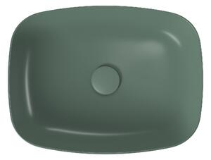 Cersanit Larga mosdótál 50x38.5 cm négyszögletes mosdótálak zöld K677-065