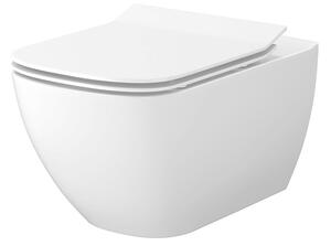 Cersanit Virgo - függő WC-csésze CleanOn lassan leeső ülőfelülettel, fehér, S701-427