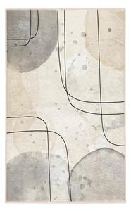 Szürke-krémszínű mosható szőnyeg 120x180 cm Simple Lines – Mila Home