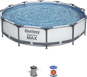 Bestway Steel Pro Max Fémvázas Medence Vízforgatóval 366x76cm