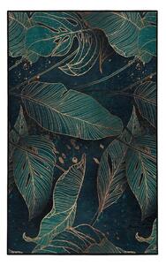 Petróleum színű mosható szőnyeg 80x150 cm Midnight Jungle – Mila Home