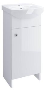 Cersanit Cersania + Sati, mosdószekrény Sati + mosdó Cersania 40 cm, fehér, S567-001-DSM
