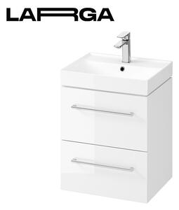 Cersanit Larga, falra szerelhető mosdószekrény 50cm, fehér fényes, S932-067
