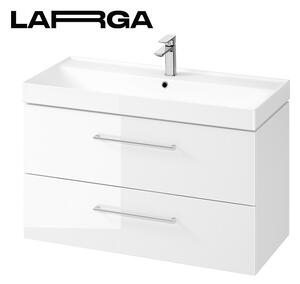 Cersanit Larga, falra szerelhető mosdószekrény 100cm, fehér fényes, S932-076