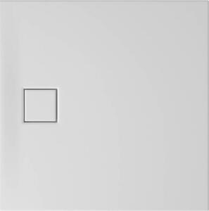 Cersanit Tako Slim, négyzet alakú zuhanytálca 90x90x4 cm + fehér szifon, fehér, S932-158