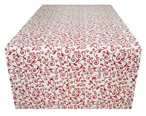 Futófelület az asztalon piros levelek 50x150 cm Made In Italy