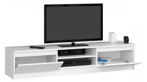 RUTH RTV K160 2D1P TV asztal, 160x33x40, fehér
