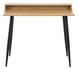 LEONA asztal, 100x83x55, tölgy/fekete